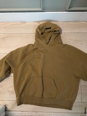 Fear of God Men's Hooded Sweatshirt in Mustard Yellow